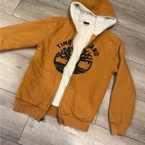 Timberland Kids' Tan Hooded Puffer Jacket